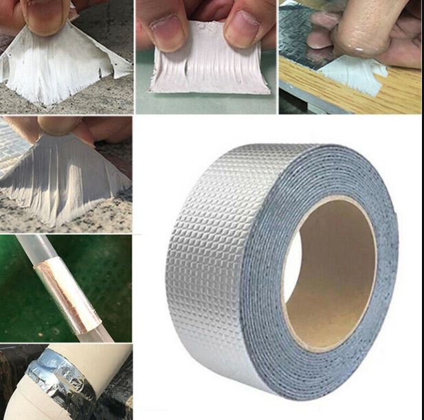 Super Sticky Aluminum Foil Butyl Rubber Tape Self Adhesive Waterproof ...