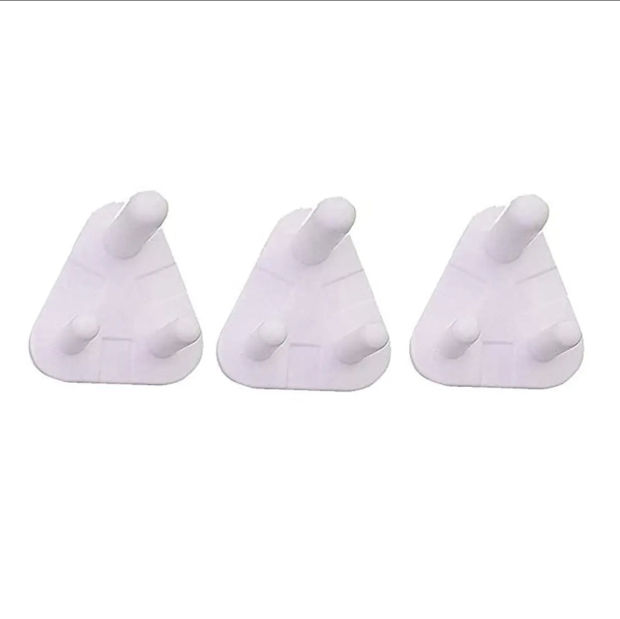 Socket Plug Stopper Pack of 3 - 3 Pin Plug Switch Socket Stopper Cover For Baby Safety (New ...