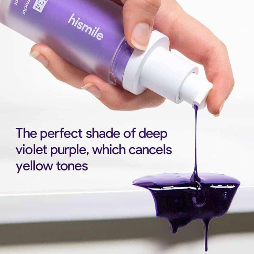 HISMILE V34 Teeth Removing Deep Smoke Stains Gingiva Protection Purple Orthopedic Toothpaste Cleans Oral Cavity Brightens Teeth