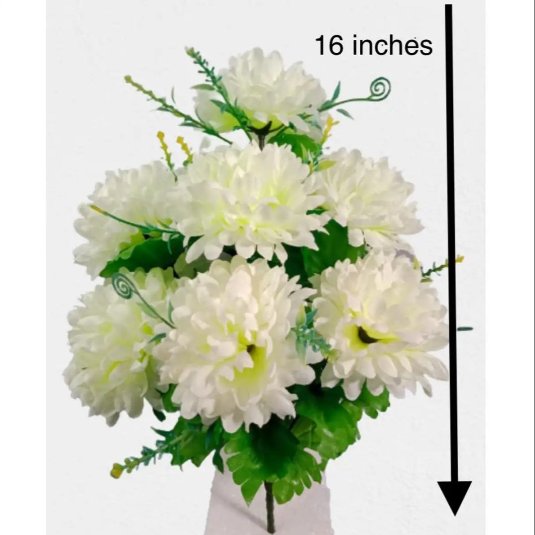 Artificial Lilac Silk Flowers Head Plant Bouquets Party Wedding Home Decor White