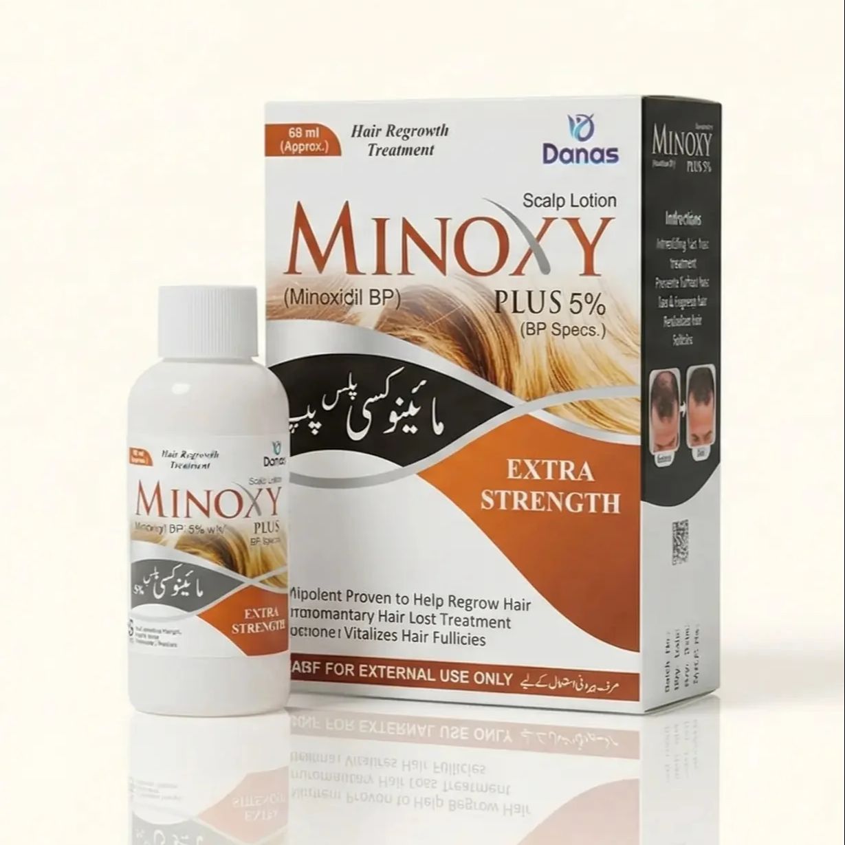 Minoxy Plus Hair Spray ml (Minoxidil 5%) | Hair Treatment Care | 60ml