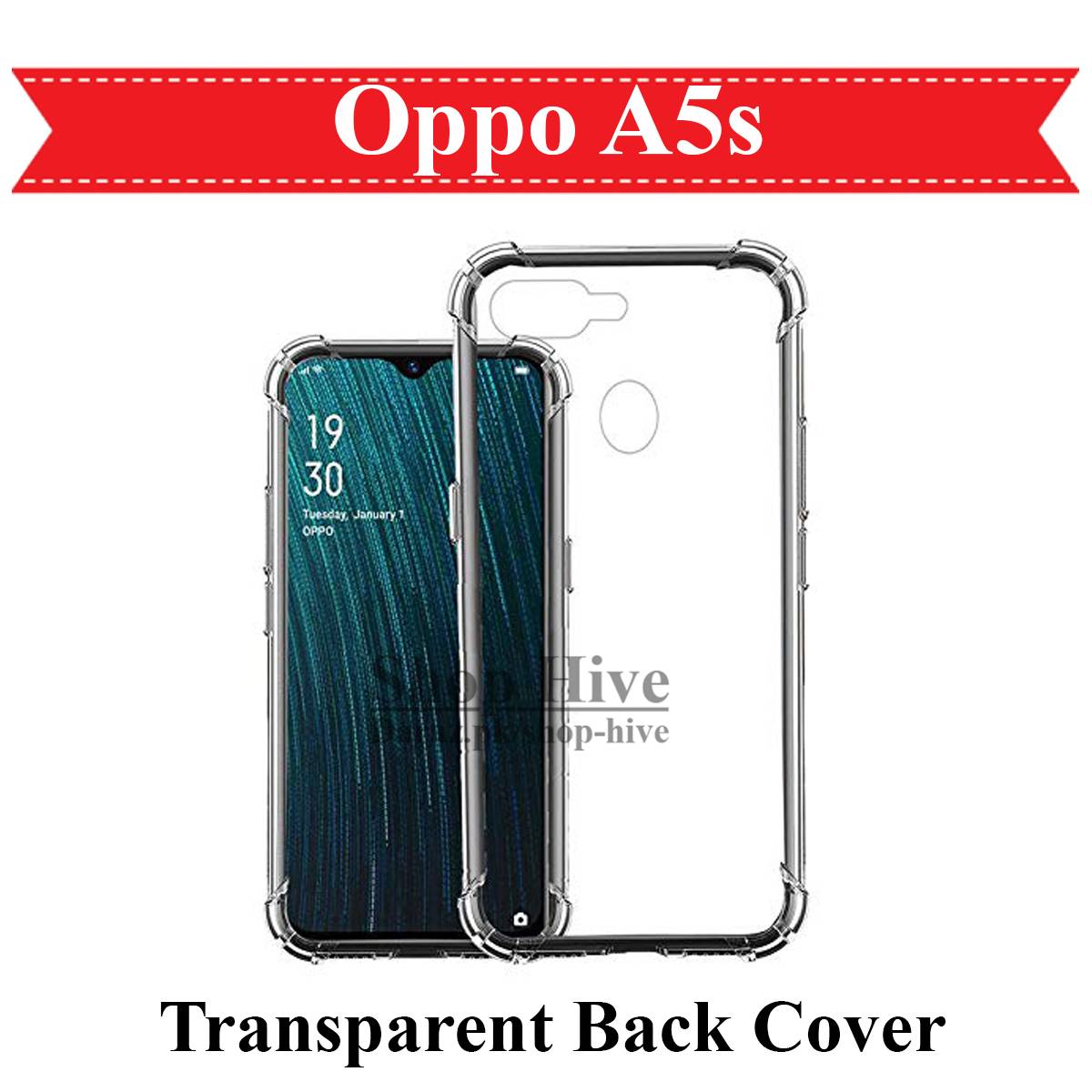 oppo a5s back cover transparent