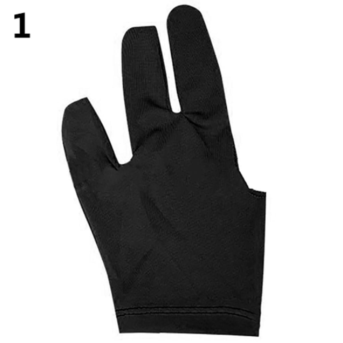 1pcs Spandex Snooker Billiard Left Hand Three Fingers Snooker Billiard  Glove Elasticity Billiard Training Gloves Accessories