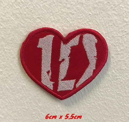 Embroidery One Direction 1D art badge Iron on Sew on Patch heart love kids clothing dress shirt cap bag jacket jeans craft logo shoes repair Brand Badge  #1171
