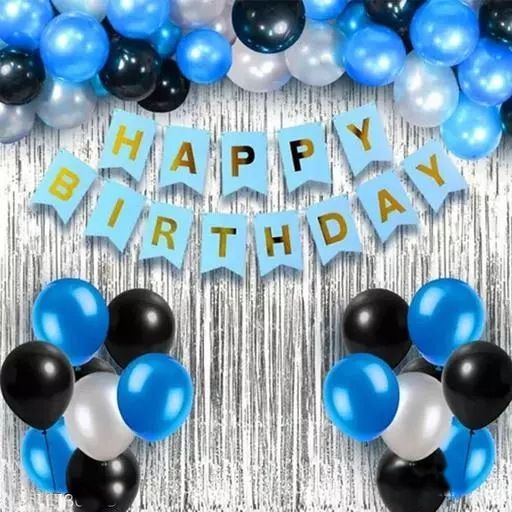 Pearl Latex Balloons 100-Pack - Black White Silver For Birthday Wedding Decor