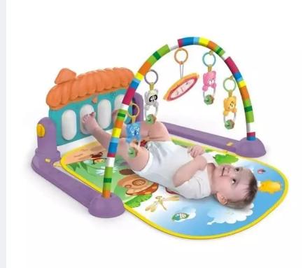 Huanger - 3 In 1 Newborn Baby Play Gym Piano Fitness Rack Mat - Activity Gym & Playmats