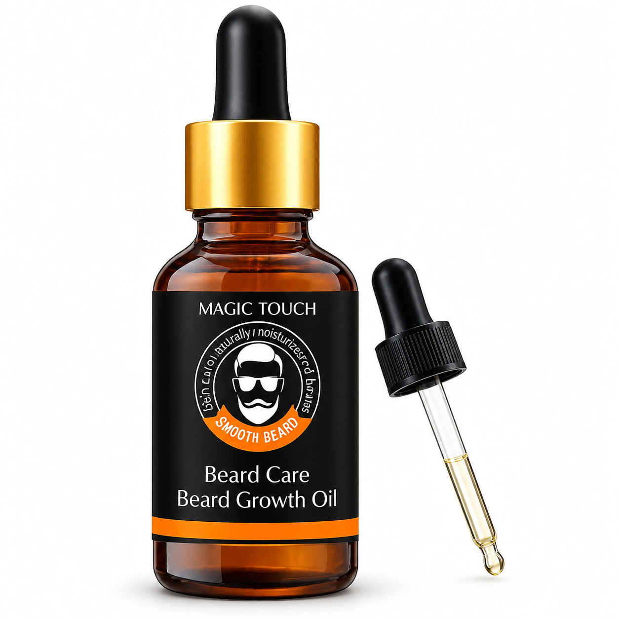 Magic Touch Beard Growth Oil for Men | Beard Growth Guaranteed with Argan 3x faster Growth | For Beard Growth | Softness| Shine | Patchy Beard | 30 ml