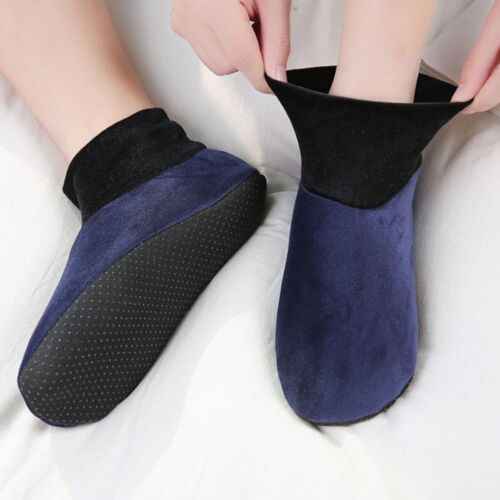 Ladies Velvet Woolen Carpet Slipper Socks, Soft, Comfortable, Warm Winter Socks, One Size Fits All