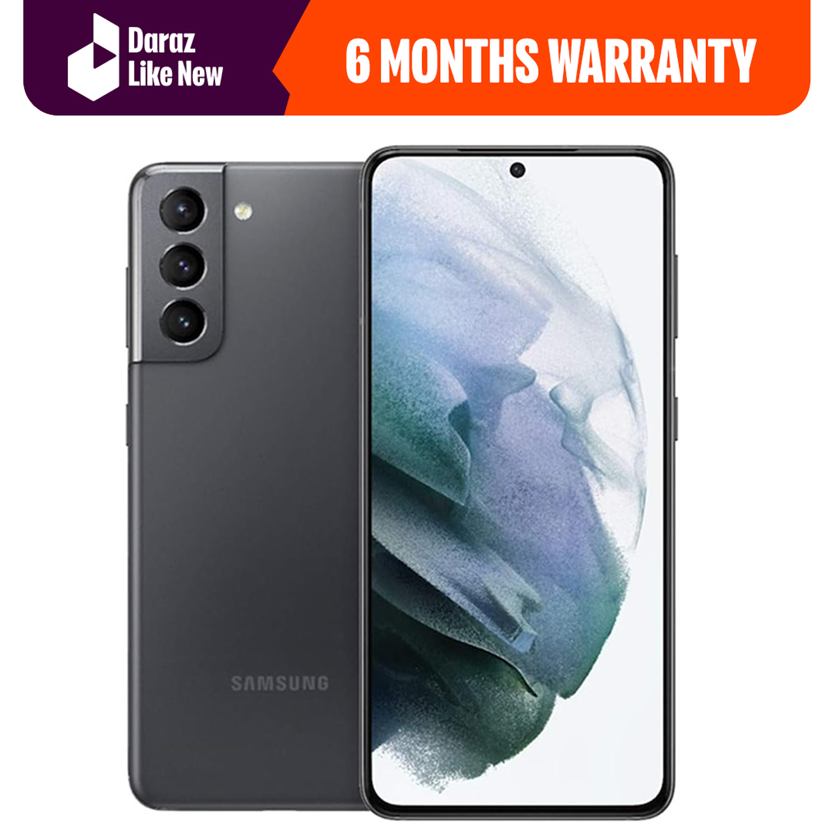 Samsung Galaxy S21 5G, 8GB 128GB, Phantom Gray Non PTA Used Daraz Like New Phones (Mobile