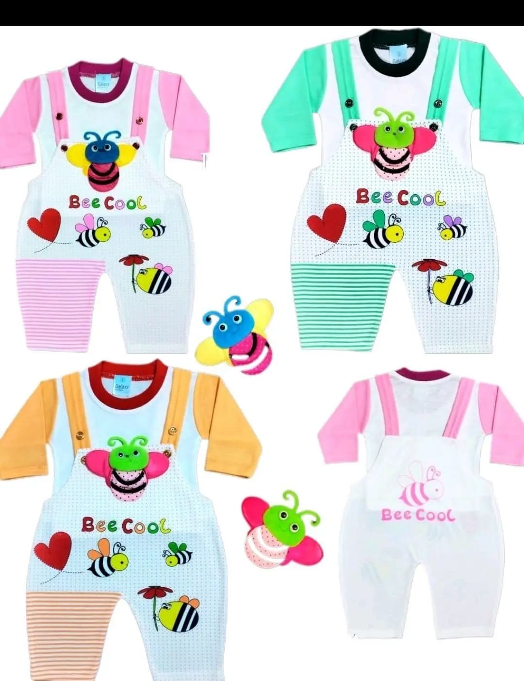 Newborn Baby Romper - random design & colors available - for 0 - 3 months babies