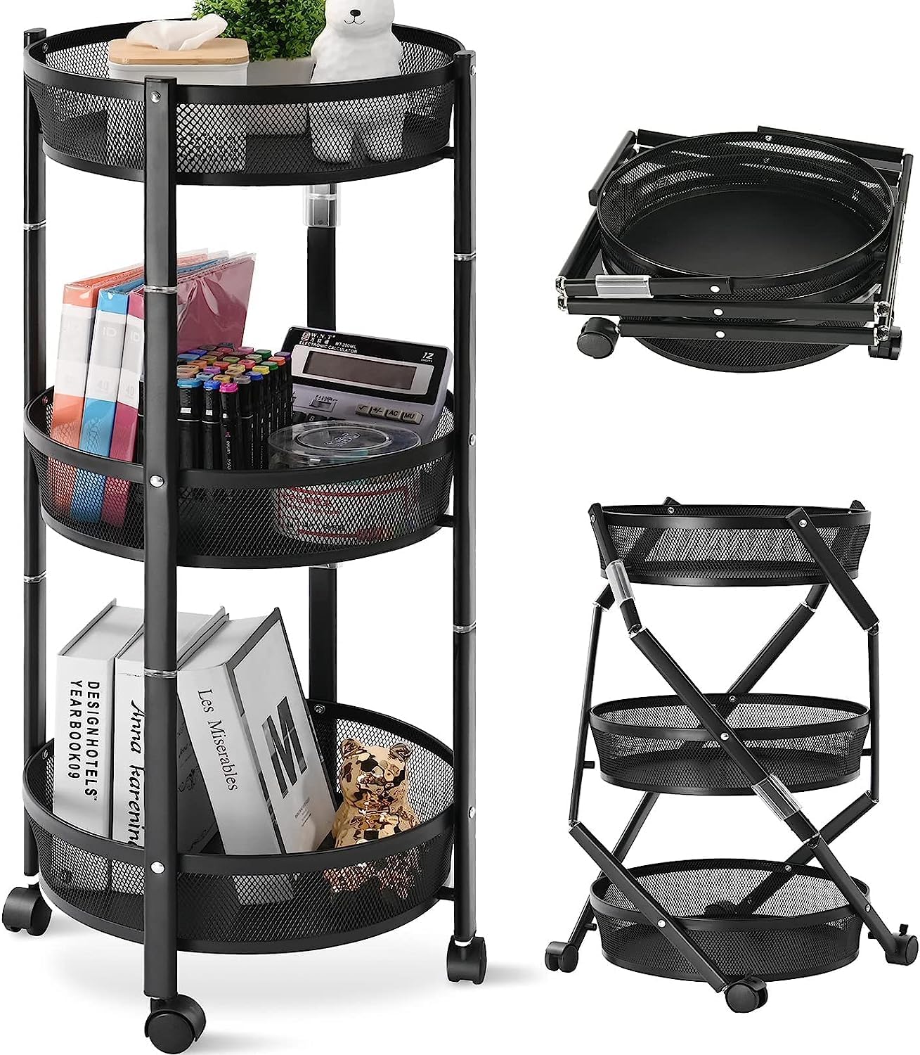 3 4 & 5 Layer Premium Square Round And Rectangle Metal Trolley Daraz.pk