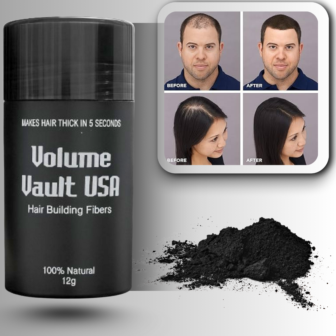 Volume Vault USA Hair Building Fibers 12g All Colours | Best Alternative of Toppik and Caboki | King Hair Fibers