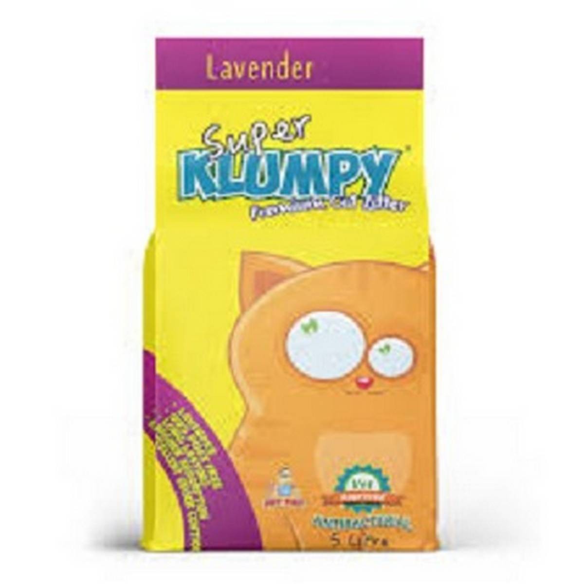 Pack Of 3 Super Klumpy 5 Liter - 99% Dust Free - Lavender Fragrance - Total 15 Litter