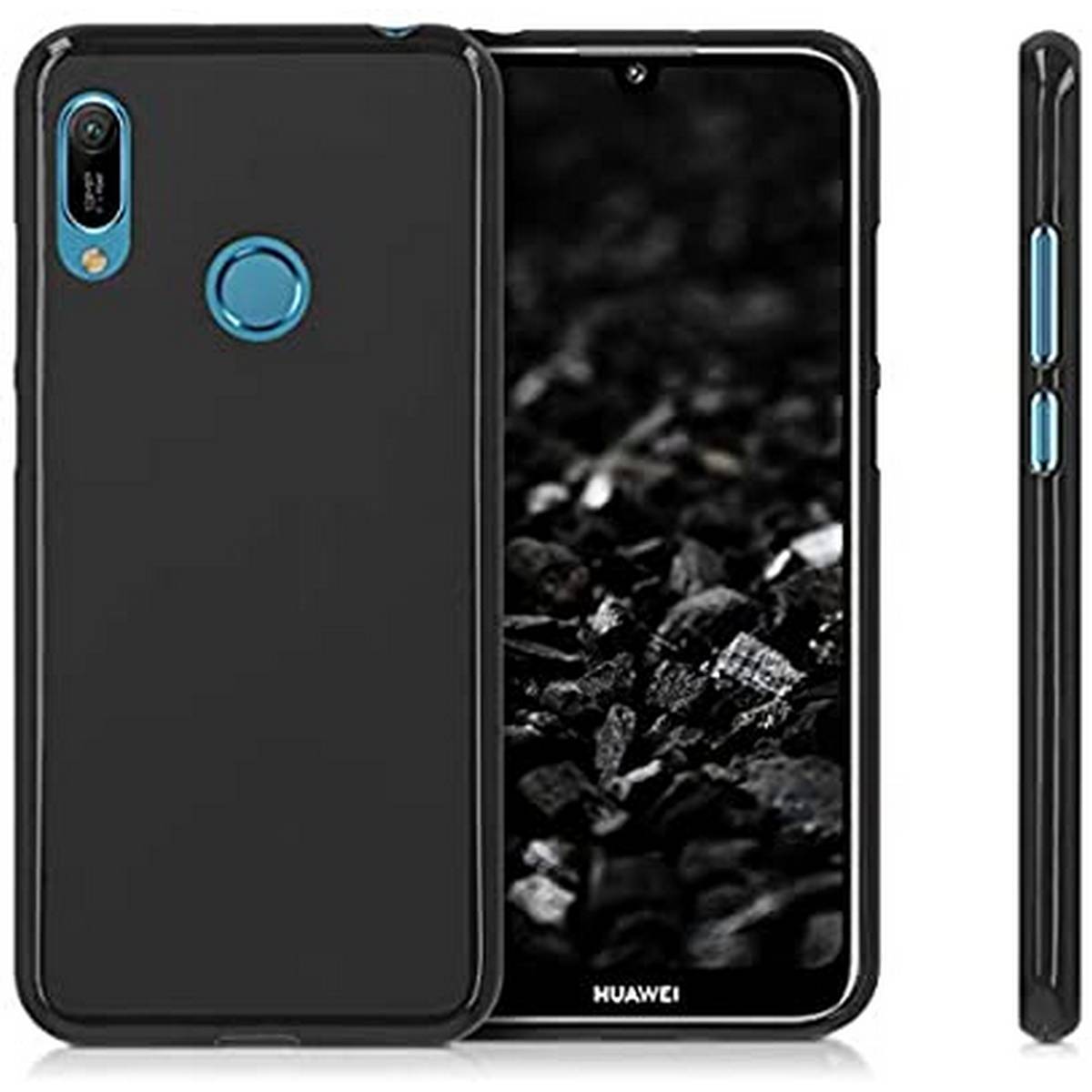Huawei Y6 Prime 2019 MATTE BLACK SOFT SILICON BACK COVER