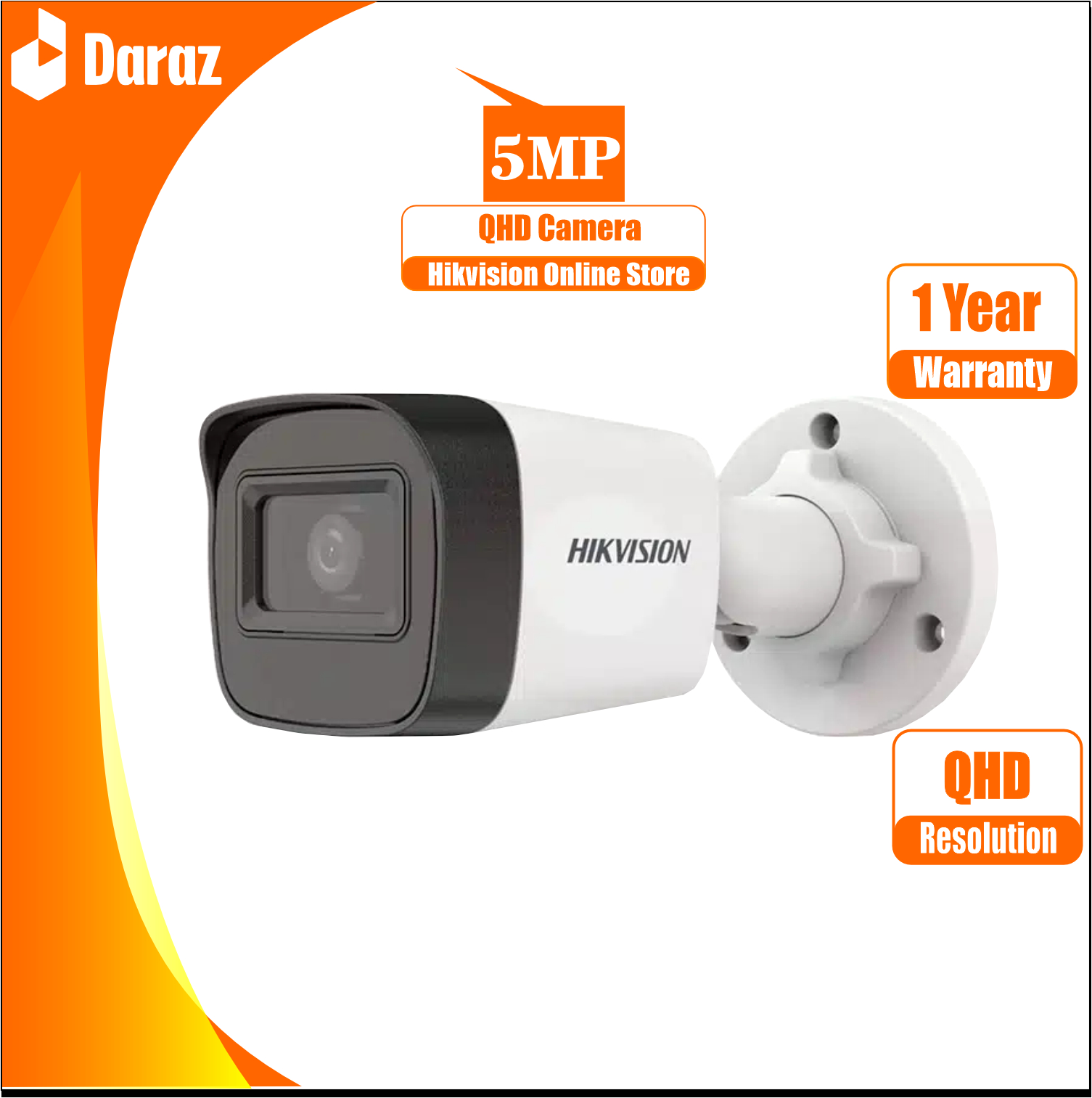 Hikvision 5MP, DS-2CE16H0T CCTV Camera for DVR Price in Lahore