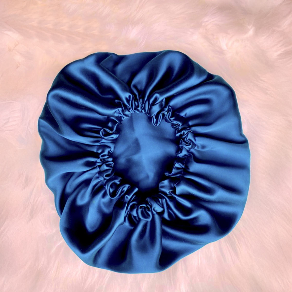 Luxury Silk Satin Sleep Cap with Free Scrunchie, Adjustable Wide Band, Frizz-Free Hair Protection