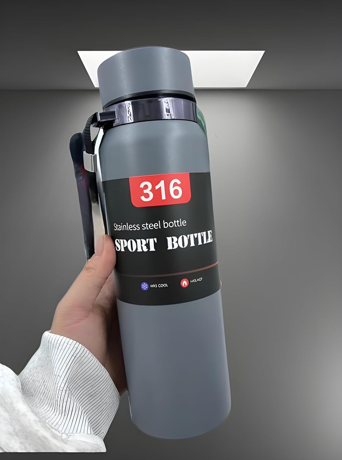 Original Best Quality 800ml Smart Led Temperature 316 Stainless Steel Thermos Water Bottle Hot and Cold For Indoor And Outdoor Office, Travelling, School and Gym