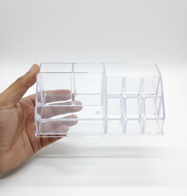 Multi-Functional Makeup Organizer with Drawer and Handle – Desktop Cosmetic Storage Box, Dustproof and Tidy Display Case