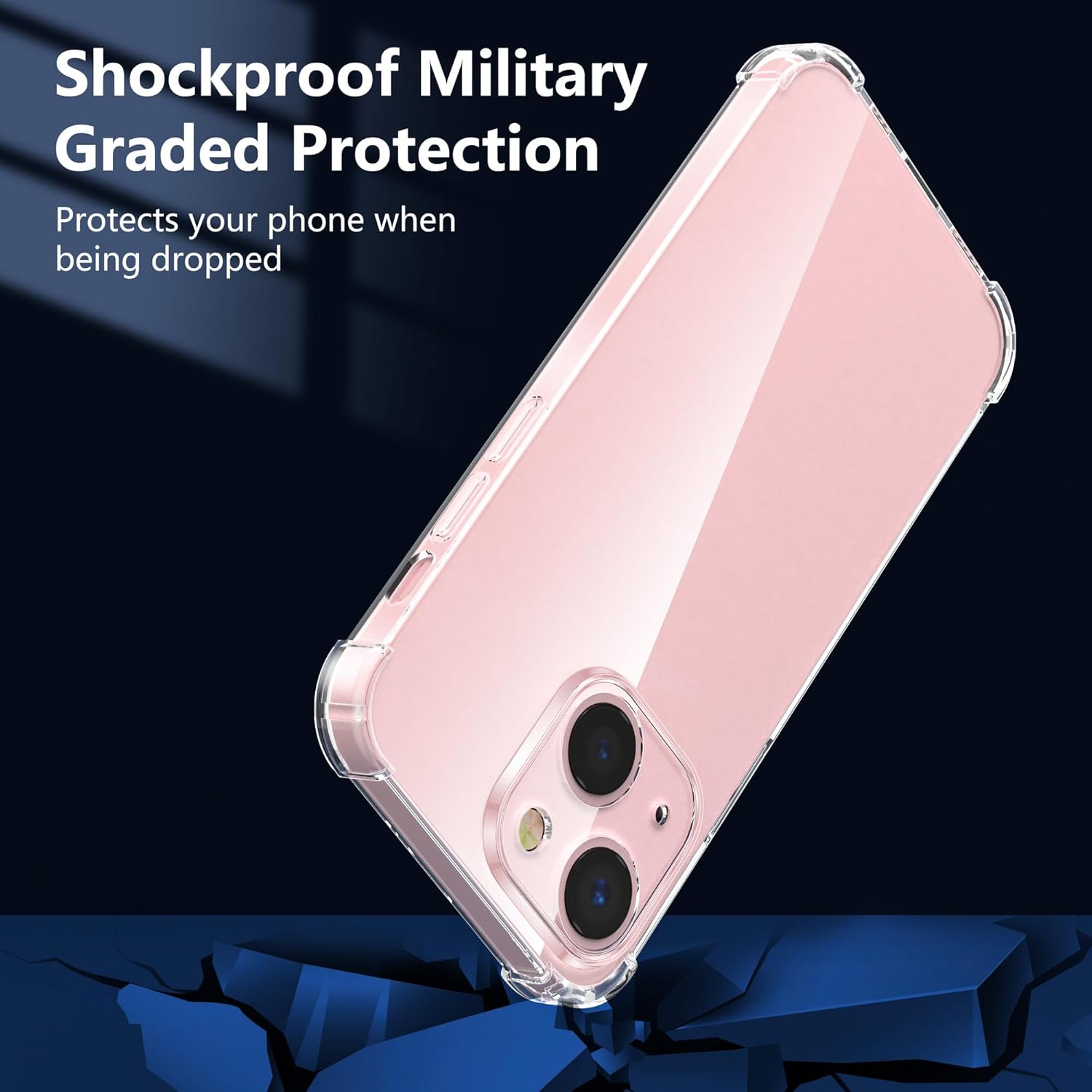Phone Case For 7/8 + / 11 / Pro /- max /12 /13 / 14 / 15 / 16 /17/18 12min/ 13min Luxury Shockproof Transparent Case Bumper Back Cover Tranaparant Case Bumper Back Cover Tranaparant Clear Phone Back Cover