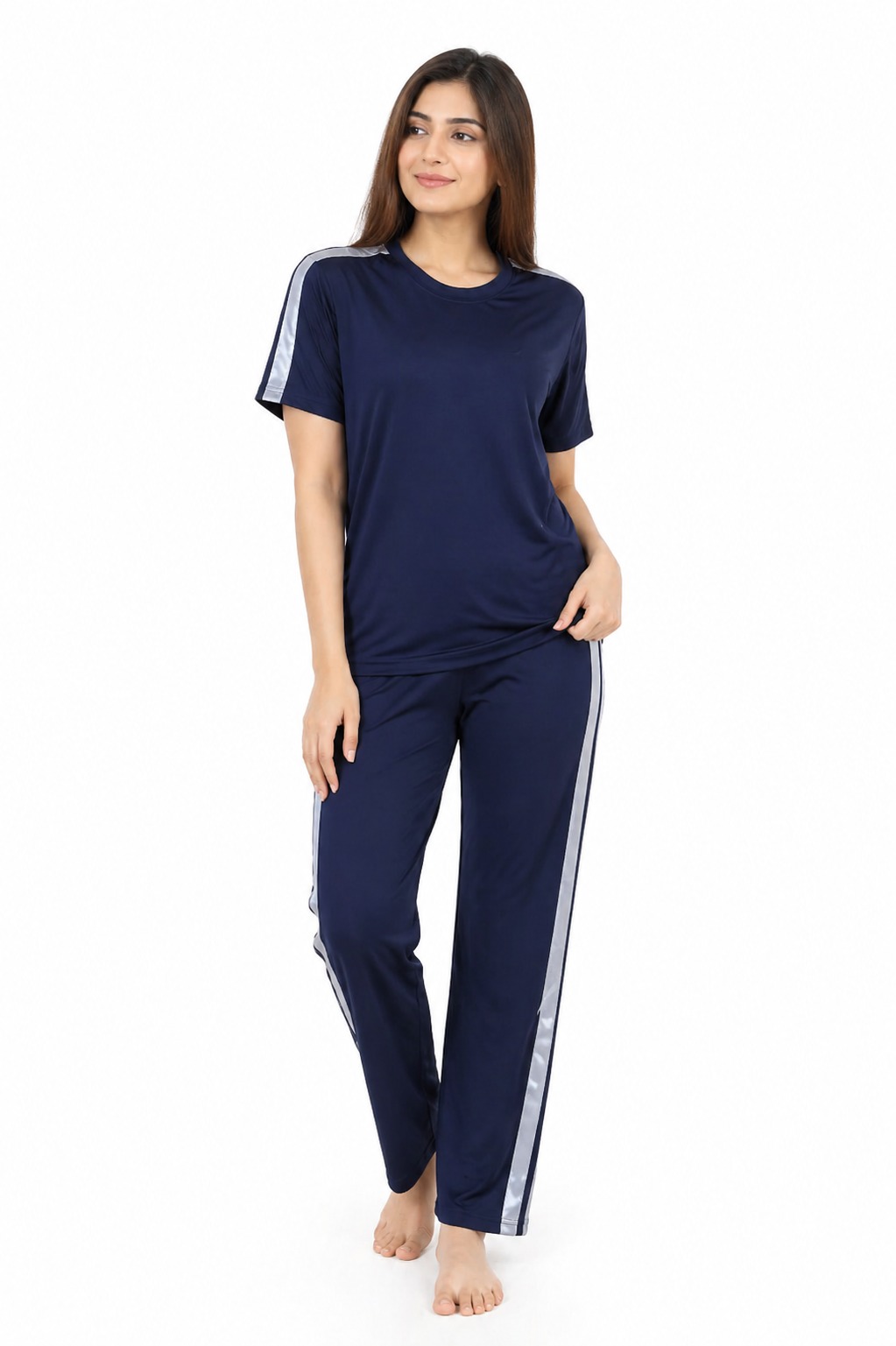 Gym Suit Exercise Wear for Women | Soft Jersey 2 Piece Tracksuit | Comfortable Stretch Sports & Fitness Outfit