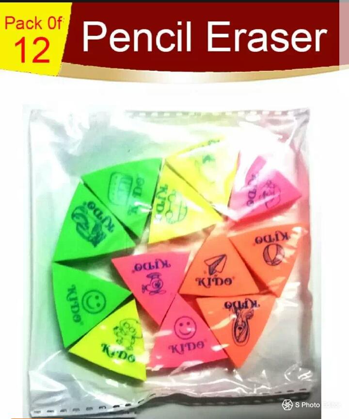 Pencil Eraser Pack Of 12