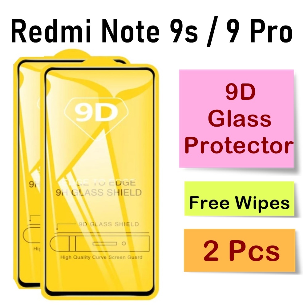 Redmi Note 9s Note Pro Tempared Screen Glass Protector Full