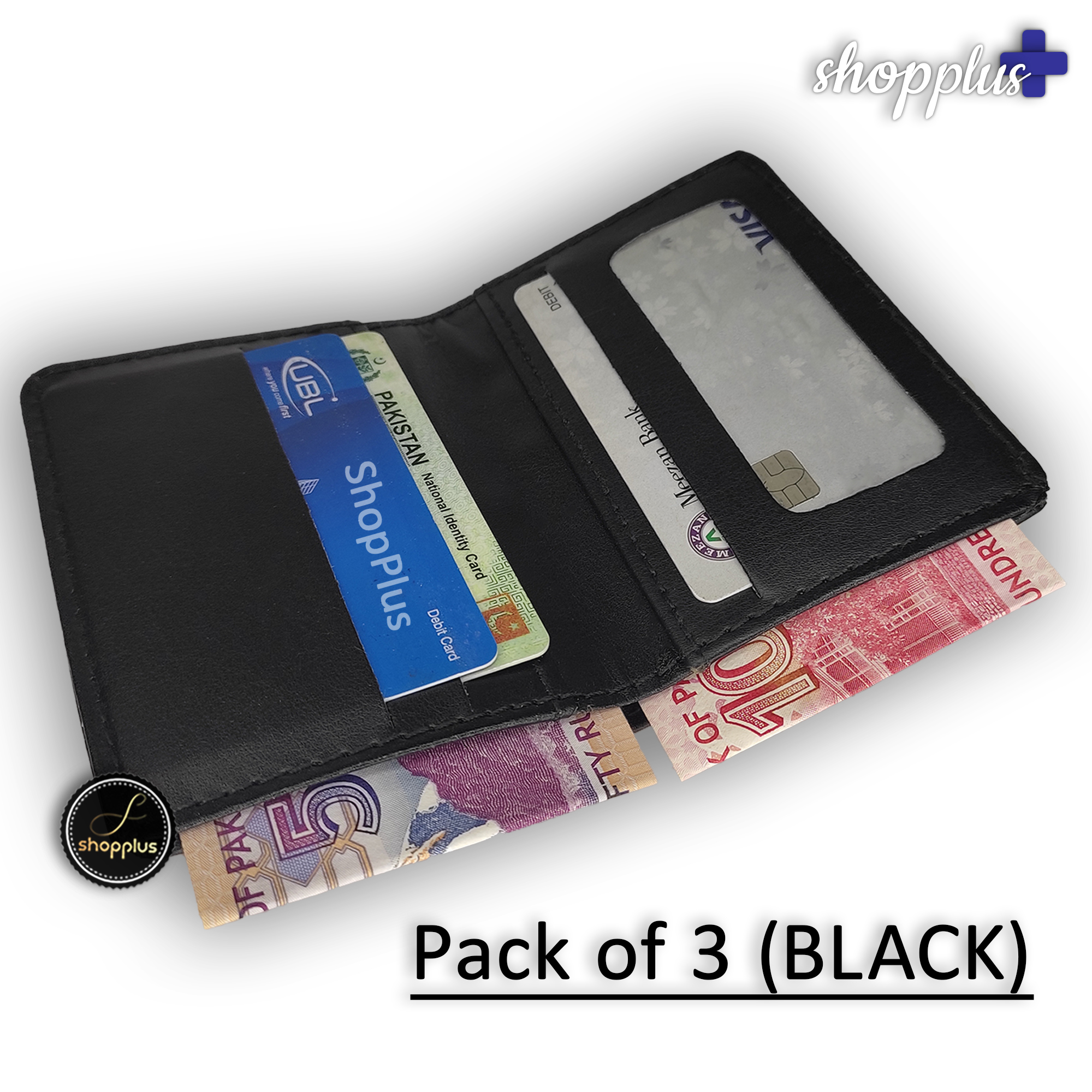 Slim Minimalist Wallet for Men - PU Leather  Snap-Free Card Holder with RFID Protection