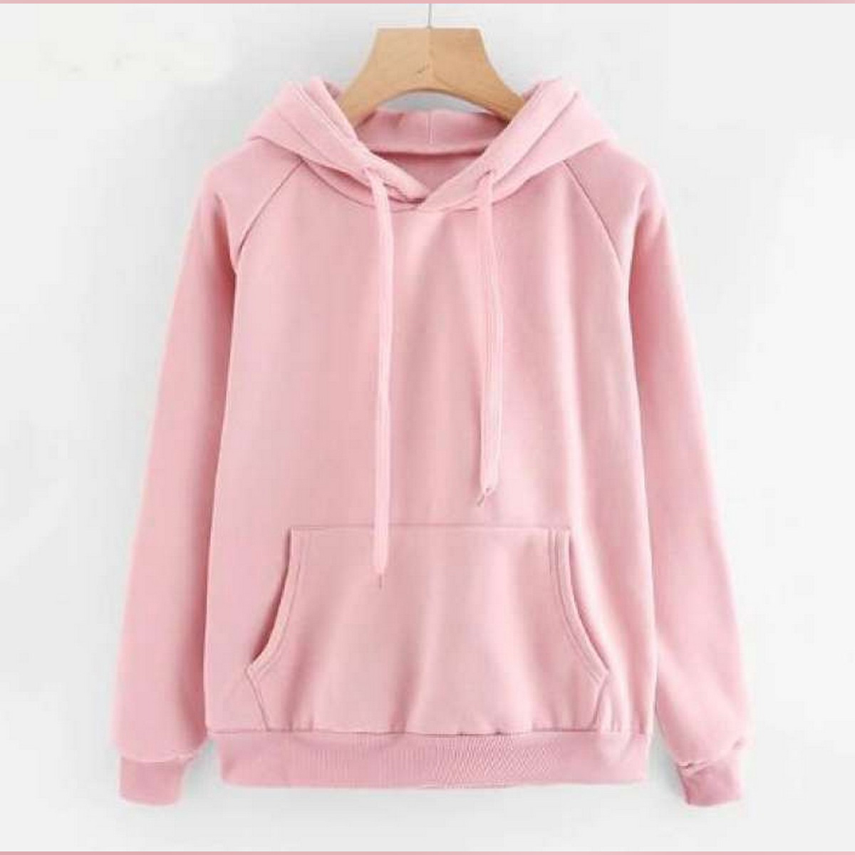 New HB Chemistry Edition Pink Plain Sweatshirt Kangaroo Pocket Drawstring Hoodie Pullovers Clothing Long Sleeves Winter Wear Top Quality For Women Daraz.pk