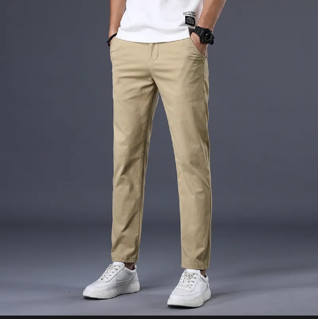 Men’s Casual Slim-Fit Trousers Stylish Stretchable Formal & Casual Pants in Multiple Colors Office & Streetwear