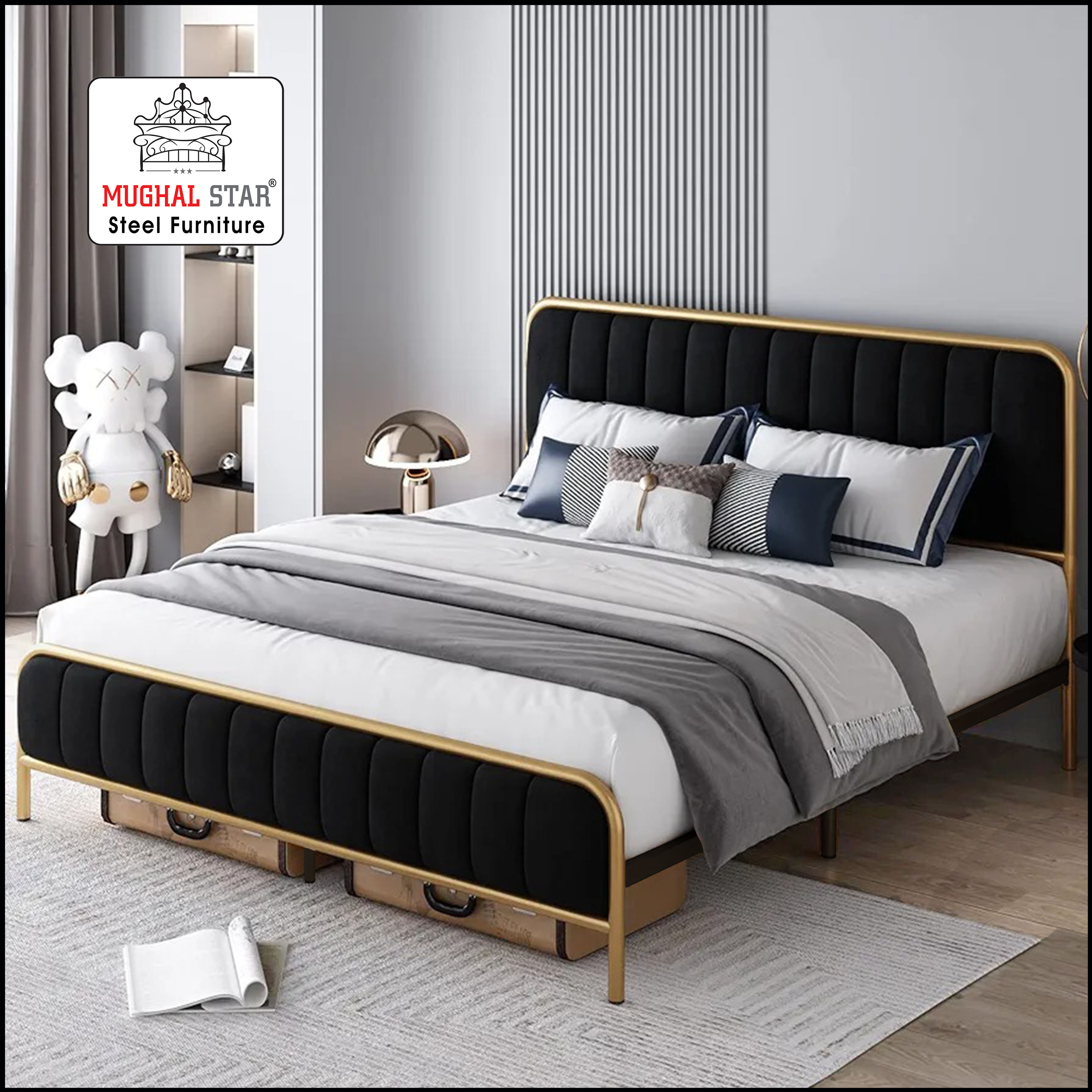 Ultra delux bed ,Iron Bed, Double Bed, Mughal Star Steel Furniture