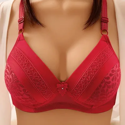 Imported Multi Ramdom Design Brief Blouse Soft Foam Paded Pushup Sexy Bra  Full Coverage Wire Free Comfortable Adustable Strap For Women Girls Size 34  to 42