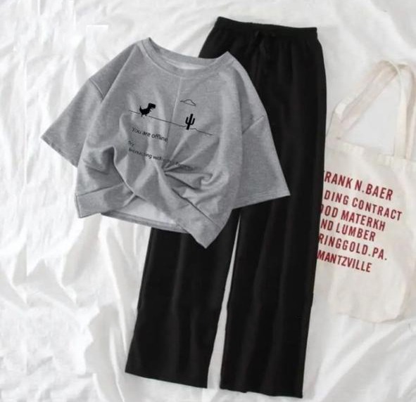 Printed Crop Tees With Flapper Half Sleeves Night Suit For Women And Girls