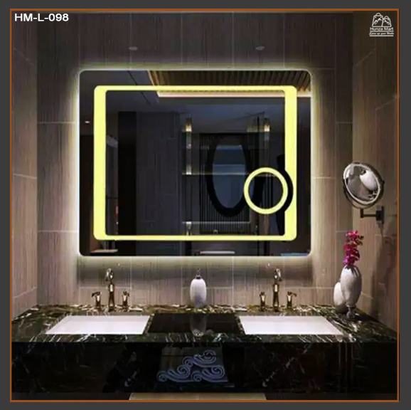 LED Mirror | Vanity Mirror | Rectangle Bathroom Mirror with LED light ...
