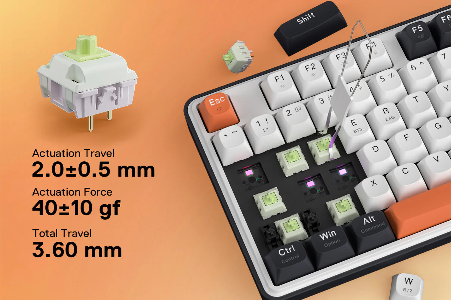Redragon K689 PRO WYVERN Wireless Gasket RGB Gaming Keyboard with Extra 4 Hotkeys, Upgraded Hot-swappable Socket Round PBT Keycaps, Custom Linear Switch 21 9728c4d3411387dda46e0df21043f6aa