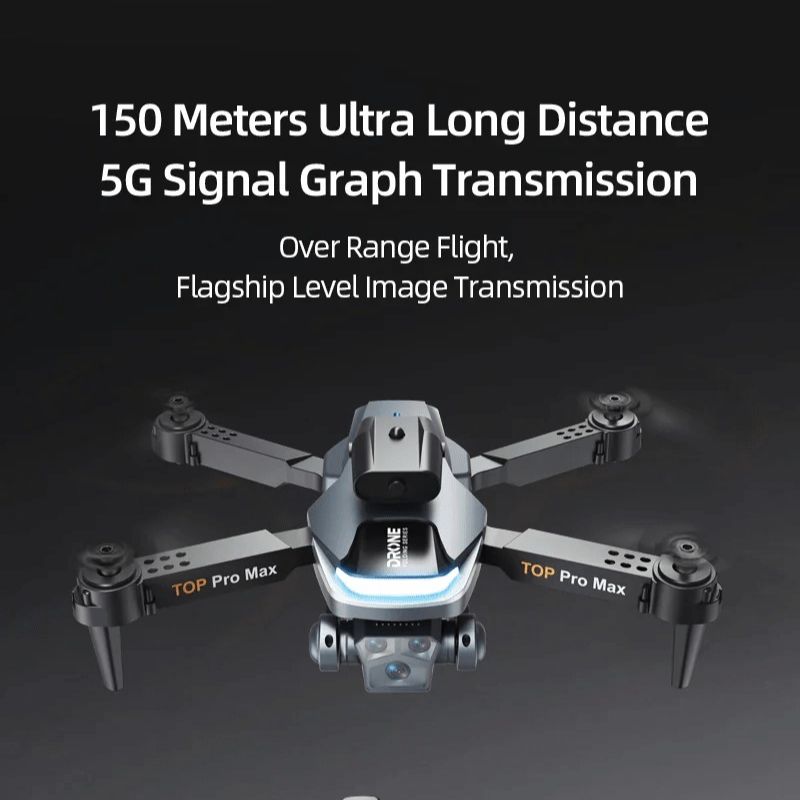P23 Pro RC Drone 480p Professional Motor With Dual Camera 480p Camera Quality Wide Angle Optical Flow Obstacle Avoidance Quadcopter Gifts Foldable Drone with Wifi and Dual Camera WIFI Transmission FPV Drone | Mid range Drone Camera in Low Price