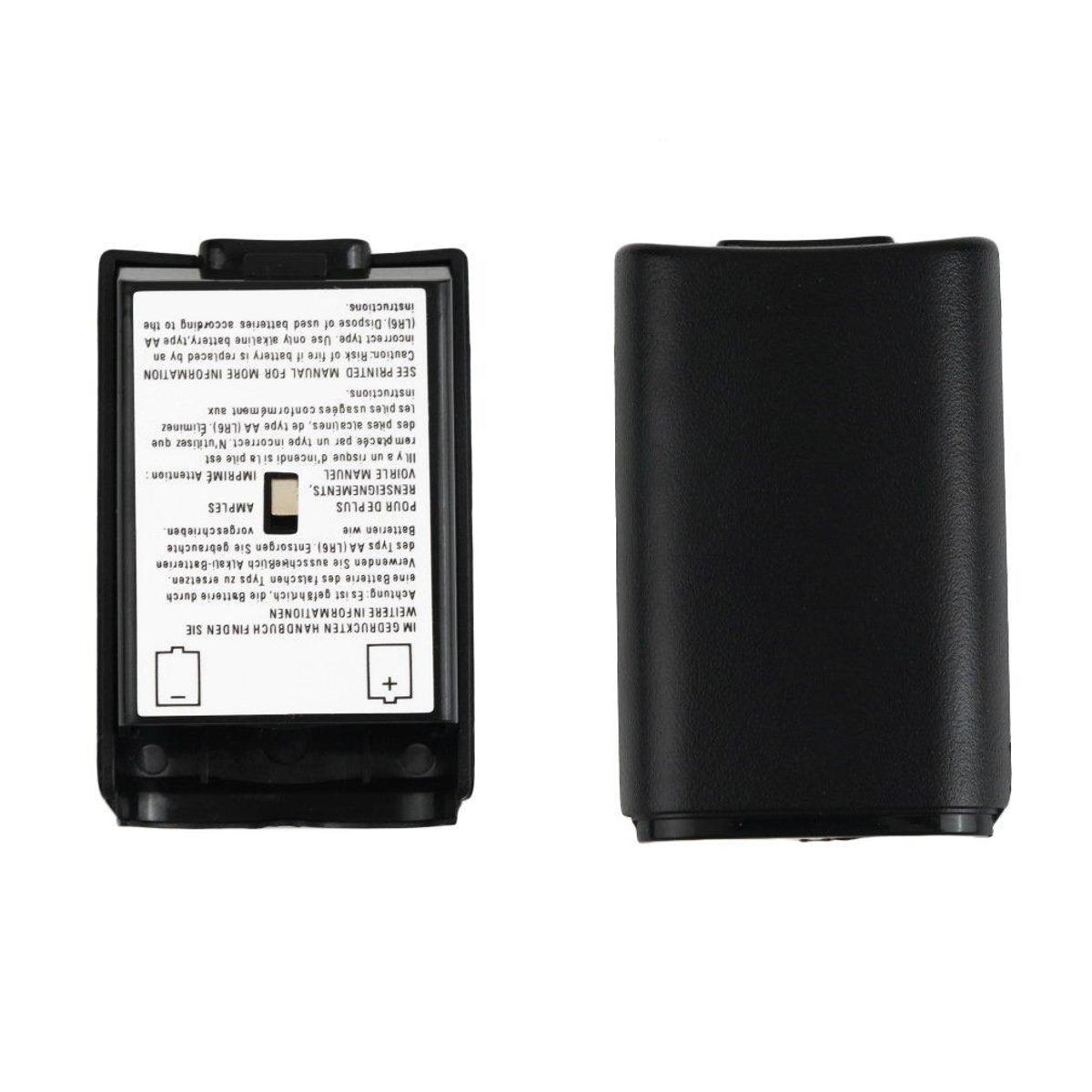 Battery Pack Cover Shell Shield Case Kit For 360 Wireless Controller - Black