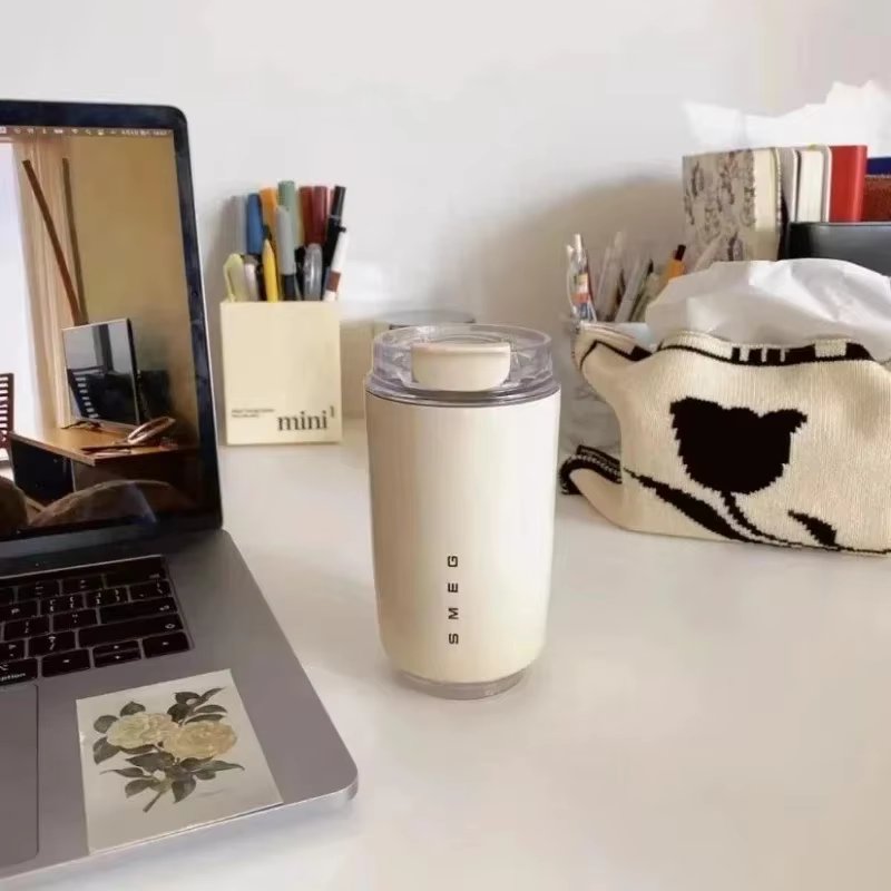 Smeg Tumbler Stainless Steel Tumbler Coffee Mug Insulated Travel Vacuum Flasks Drinking Mug