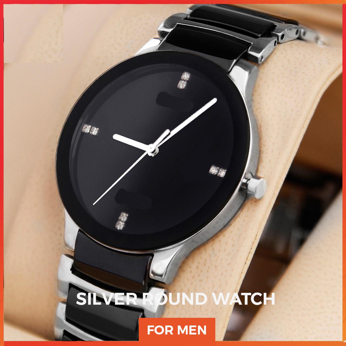 Latest Stylish Watch For Man Luxury Classy Men's Stainless Steel Wrist Watch