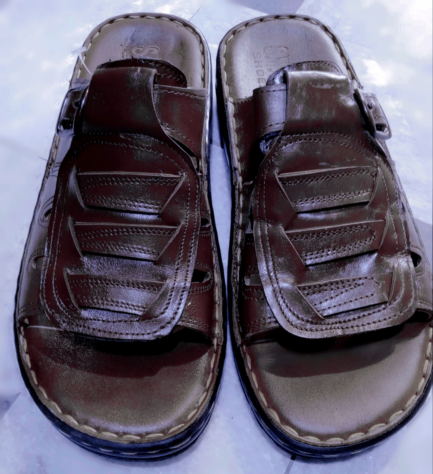 Casual Leather Slippers Chappal For Men Soft Material Price in Pakistan ...