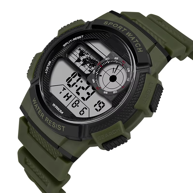 Military Men's Digital Sports Watch For Men Boys Waterproof with LED Back light Digital Watch for Men