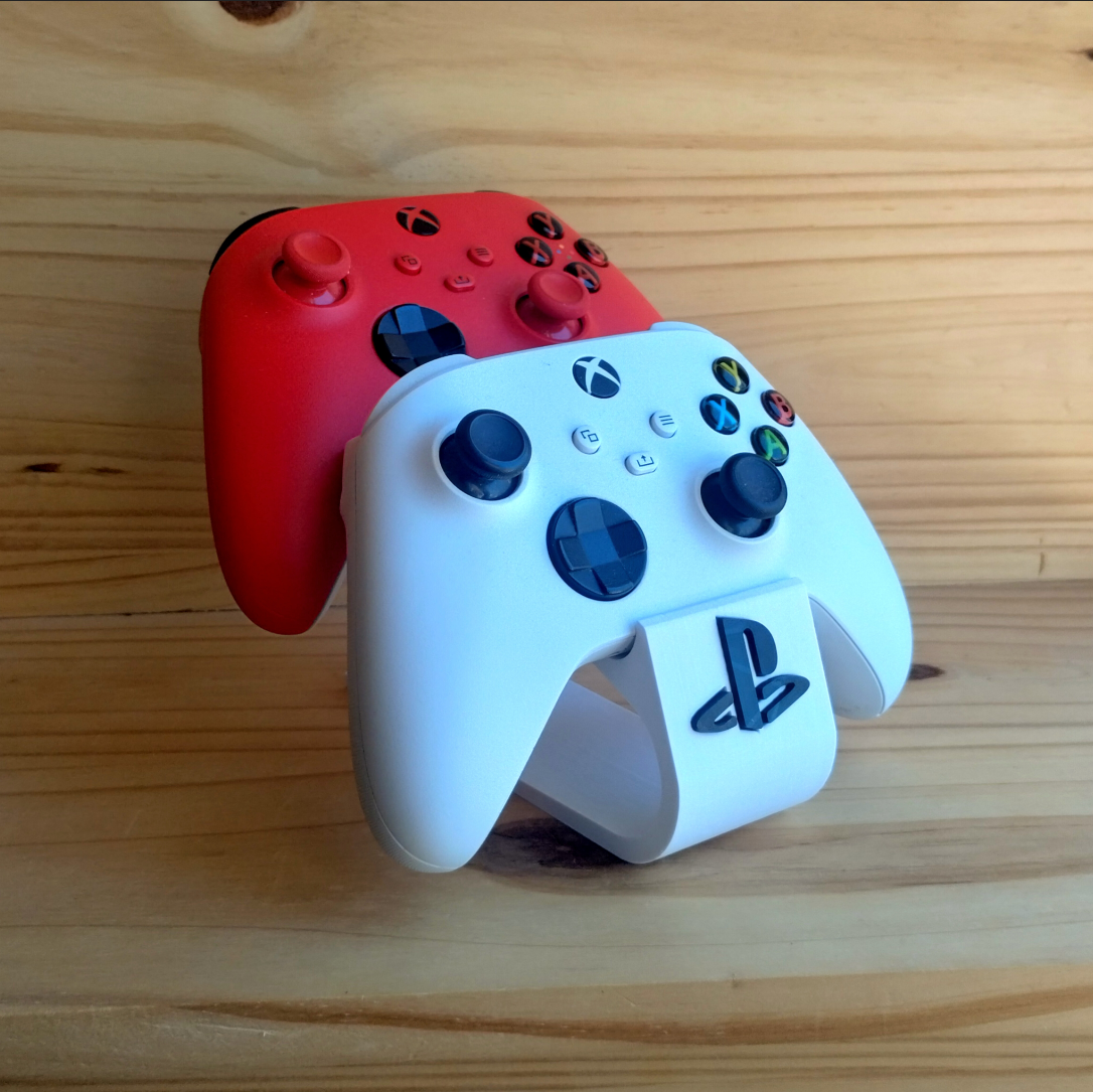 PS5 / Nintendo Switch & Xbox Controller Stand | Controller Holder with Logo | Gaming Display Stand | Dual Stand