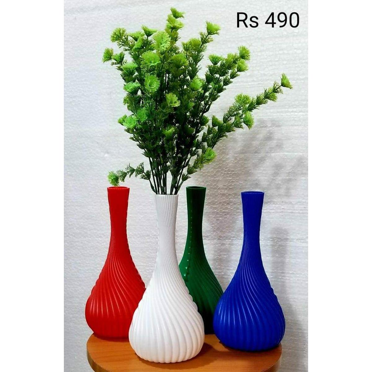 Flower Arrangement For Desk Drop Resistant Non-Glass Plastic Vase Washable Home Wedding Decor