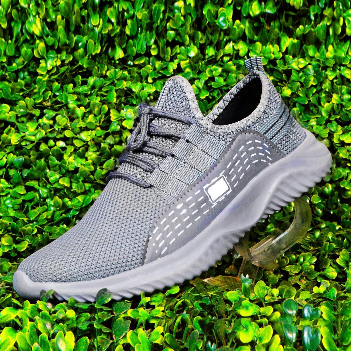 Grey Exercise Sports walking Gym outdoors Running  shoes for men light weight sneakers for men