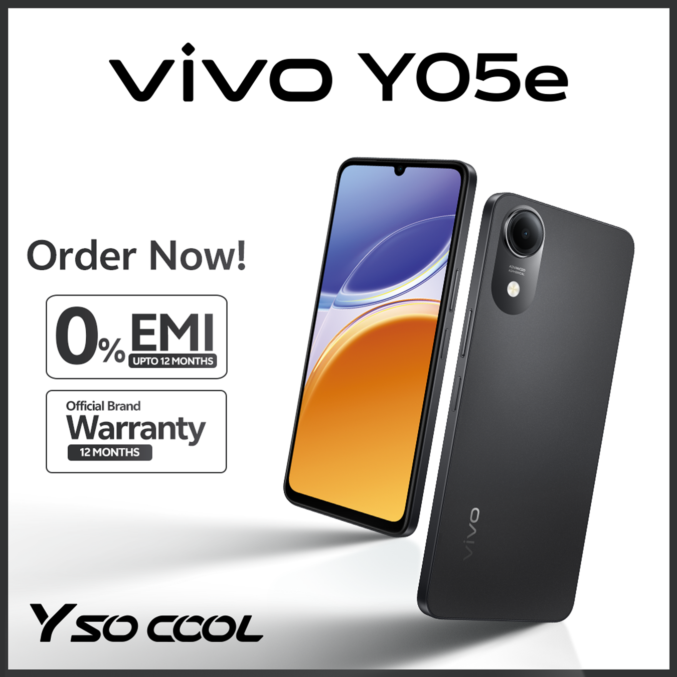 vivo Y05e - (4+4)GB Extended RAM - 64GB ROM - 8MP Rear Camera - 5150mAh Battery - IP64 water/dust resistance - Official PTA Approved