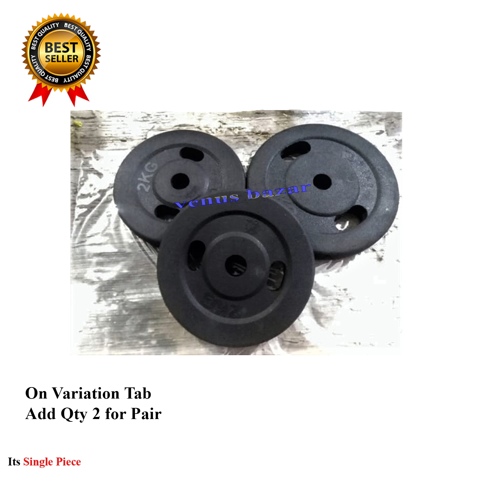 1kg 2kg 3kg 4kg 5kg 8kg 10kg Rubber Coated Weight Plates Iron Rod Rubber Coated Dumbell - Single