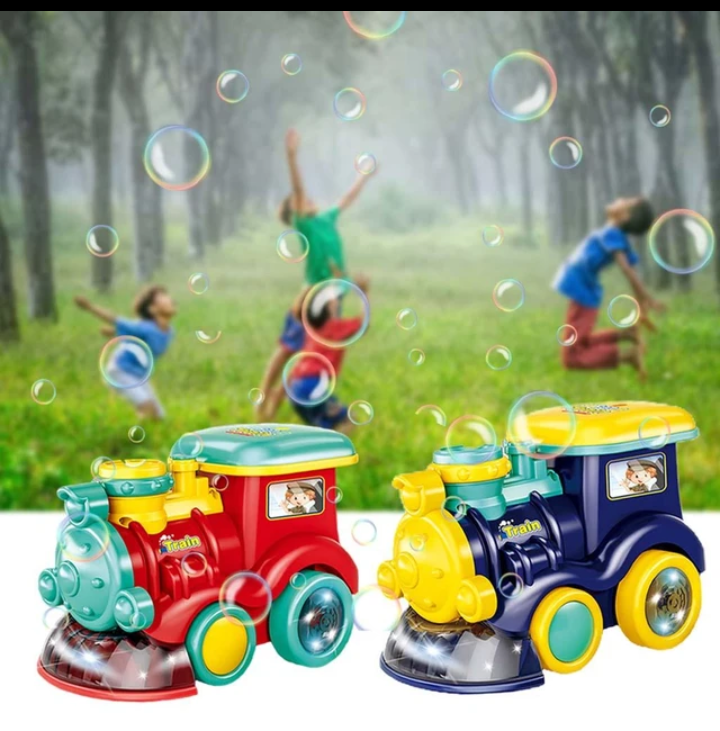 Cartoon Train Bubble Music Toy For Boys Girls
