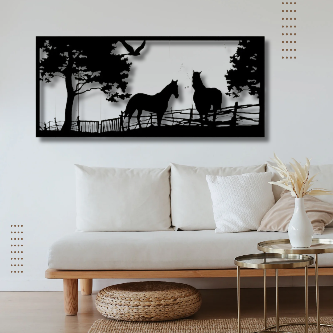 Reboch Decor Brand Horse Design Wooden Wall Art I Wooden Wall Art I Room Decorating Wall Art I Wall Art I Wall Art Designs I New Wall Art For Room