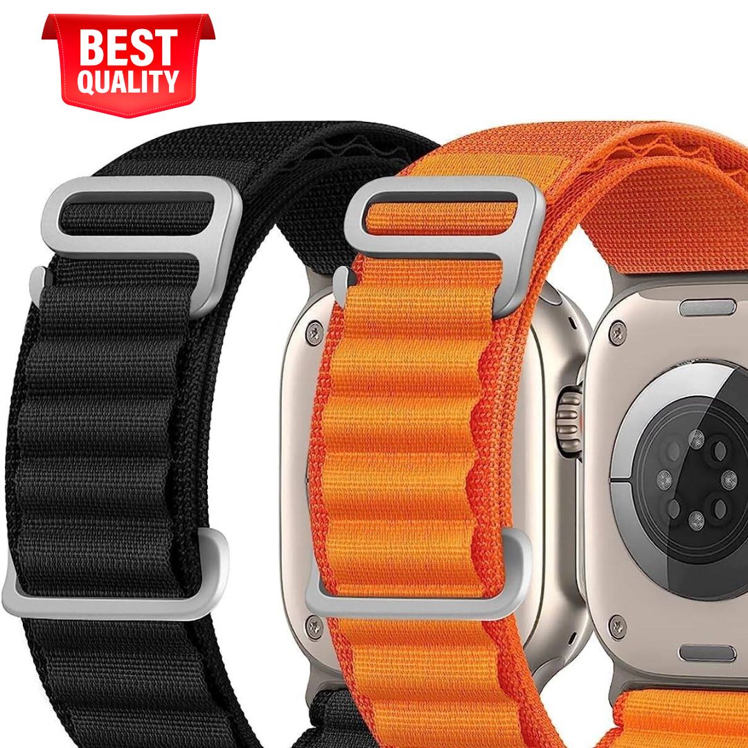 Premium Alpine Loop Smart Watch Strap 42mm to 49mm – Adjustable Nylon Sports Wrist Band for Daily Wear & Outdoor Activities