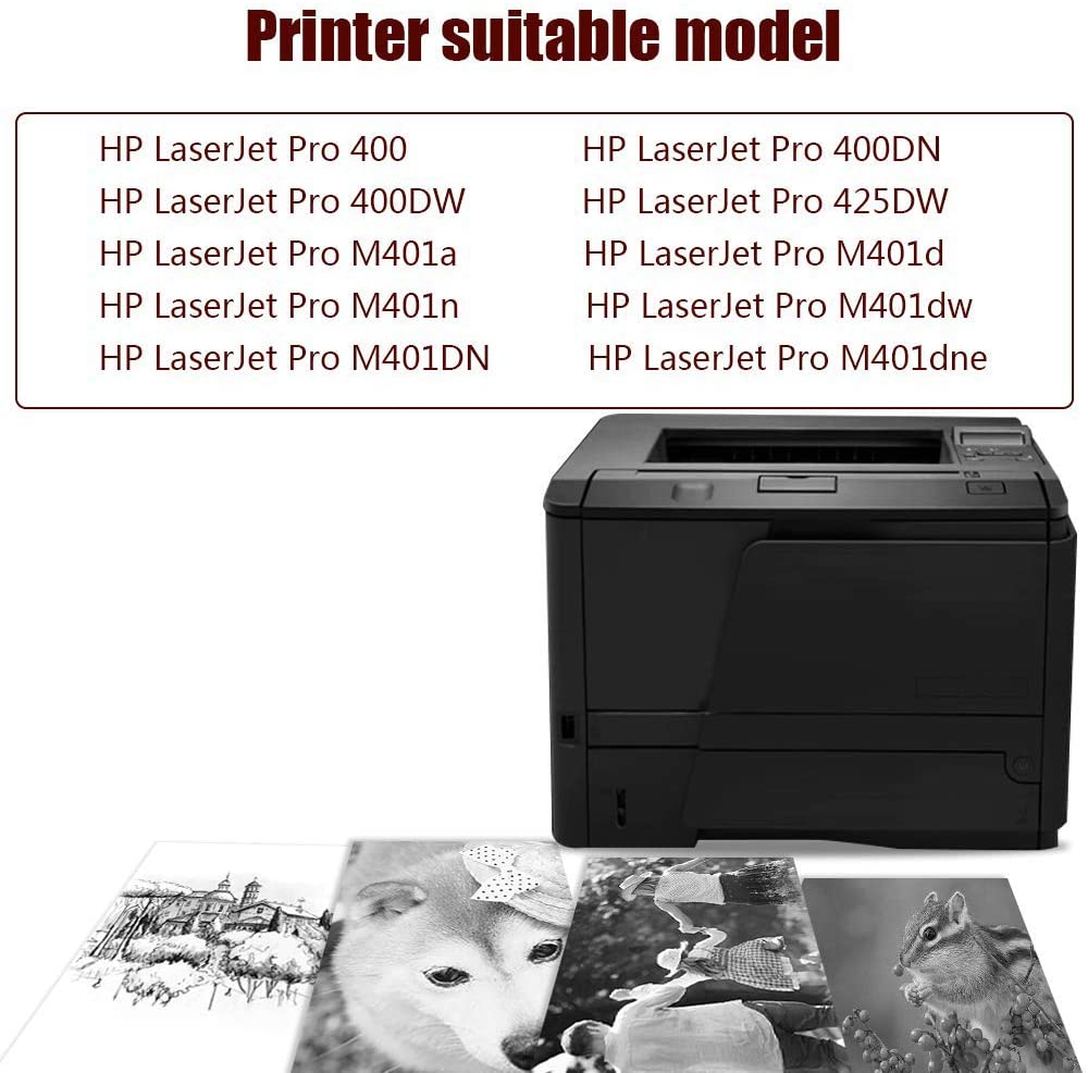 thumbnail interactive-video image 1 of TONERTOP 2-Pack Black Toner Cartridge For HP CF280A 80A - LaserJet Pro M401 M425 1 of 3