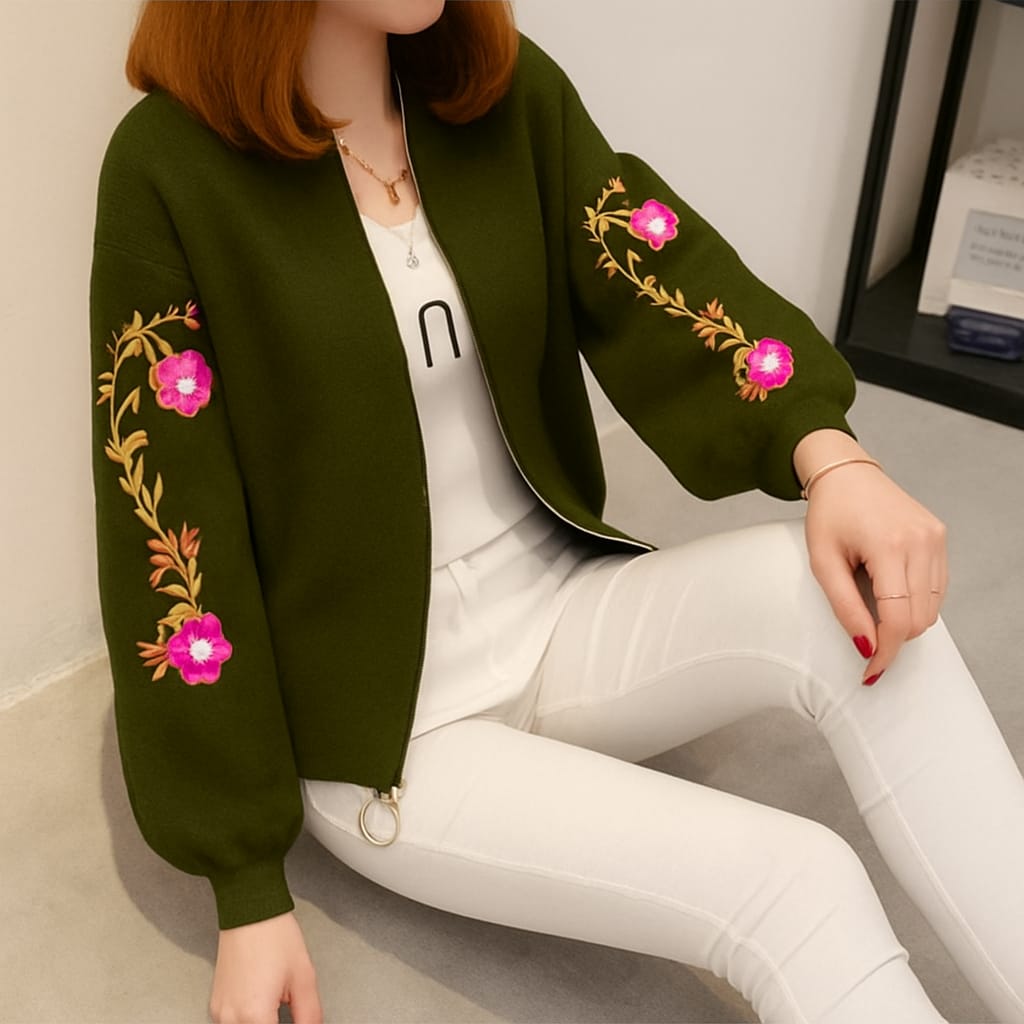 Girls Stylish Winter Jacket – Trendy & Warm Casual Outerwear for Women
